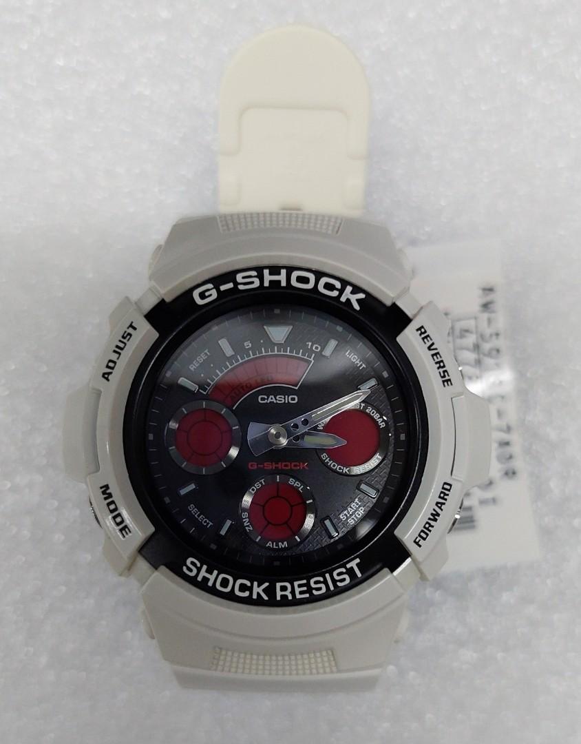 CASIO G-SHOCK AW-591SC-7ADR White(全新) 最後一隻, 名牌, 手錶