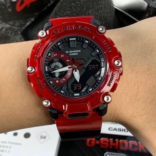 G shock best sale red watch