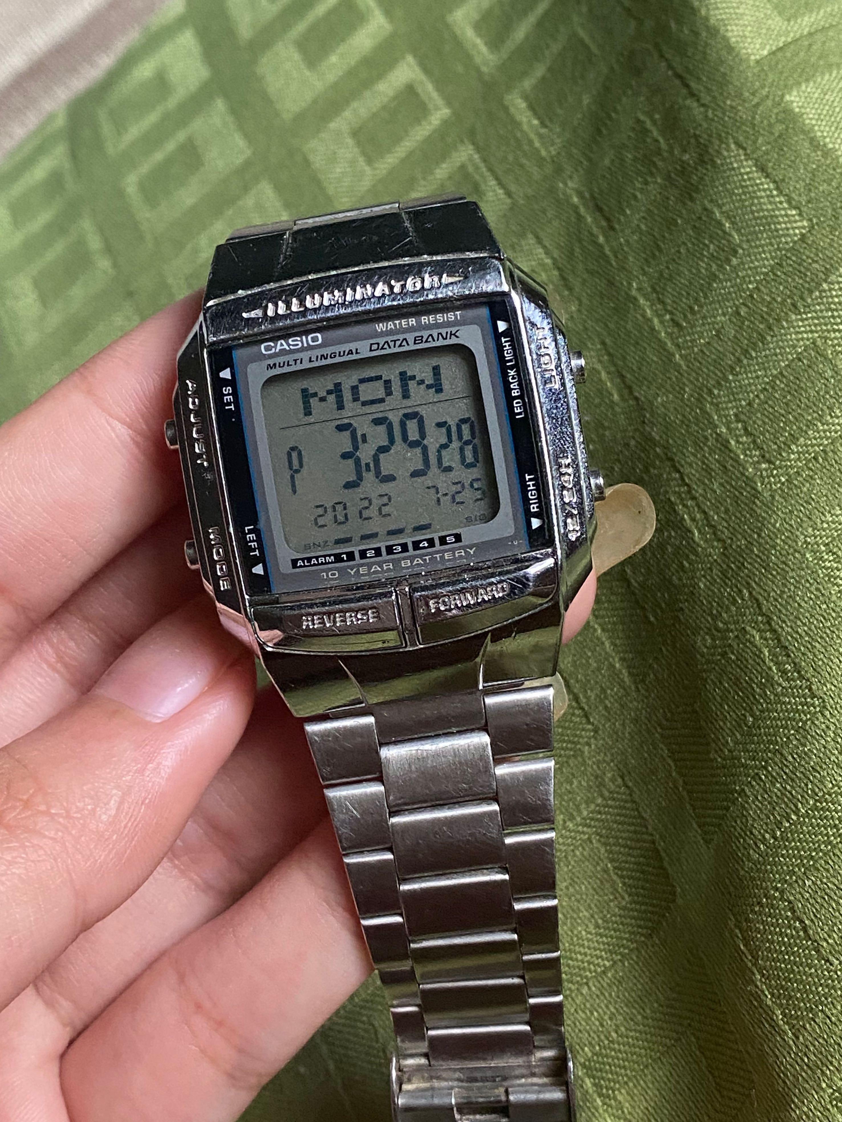 Silver watch Casio DB 360, Women's Fashion, Watches & Accessories ...