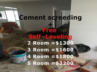 Cement Screed floor leveling