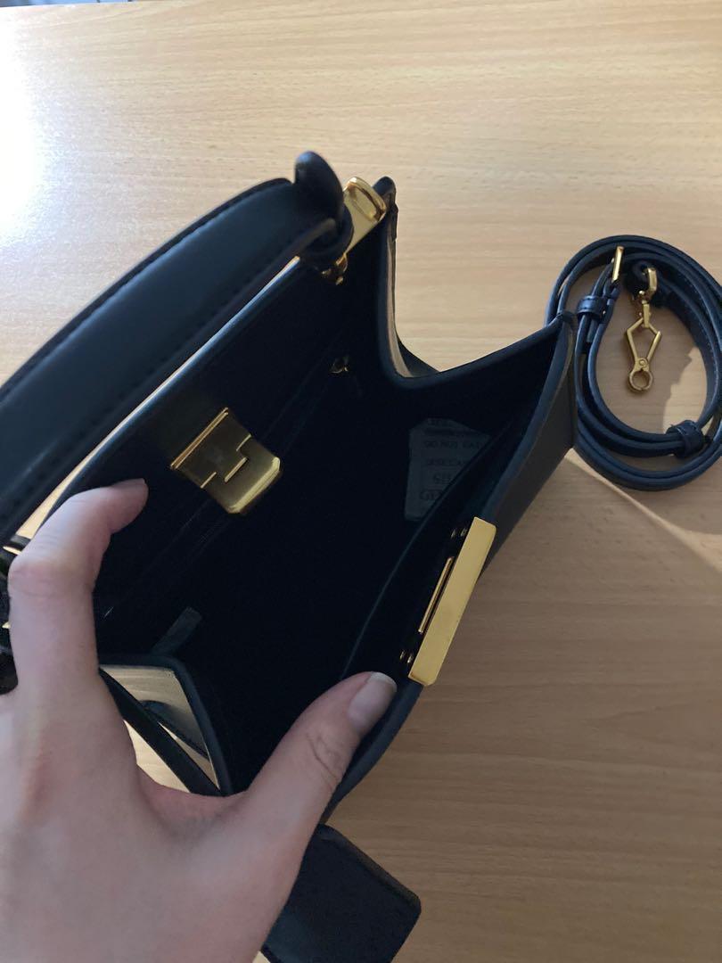 Charles and Keith Angular Pushlock handbag, Women's Fashion, Bags