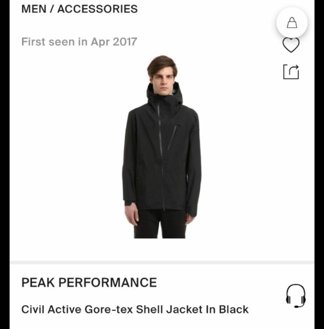 Civil Active Gore tex Shell Jacket Black for sale Men s