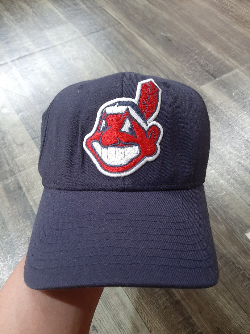 Vintage Cleveland Indians Chief Wahoo Grosscap Snapback Hat MLB