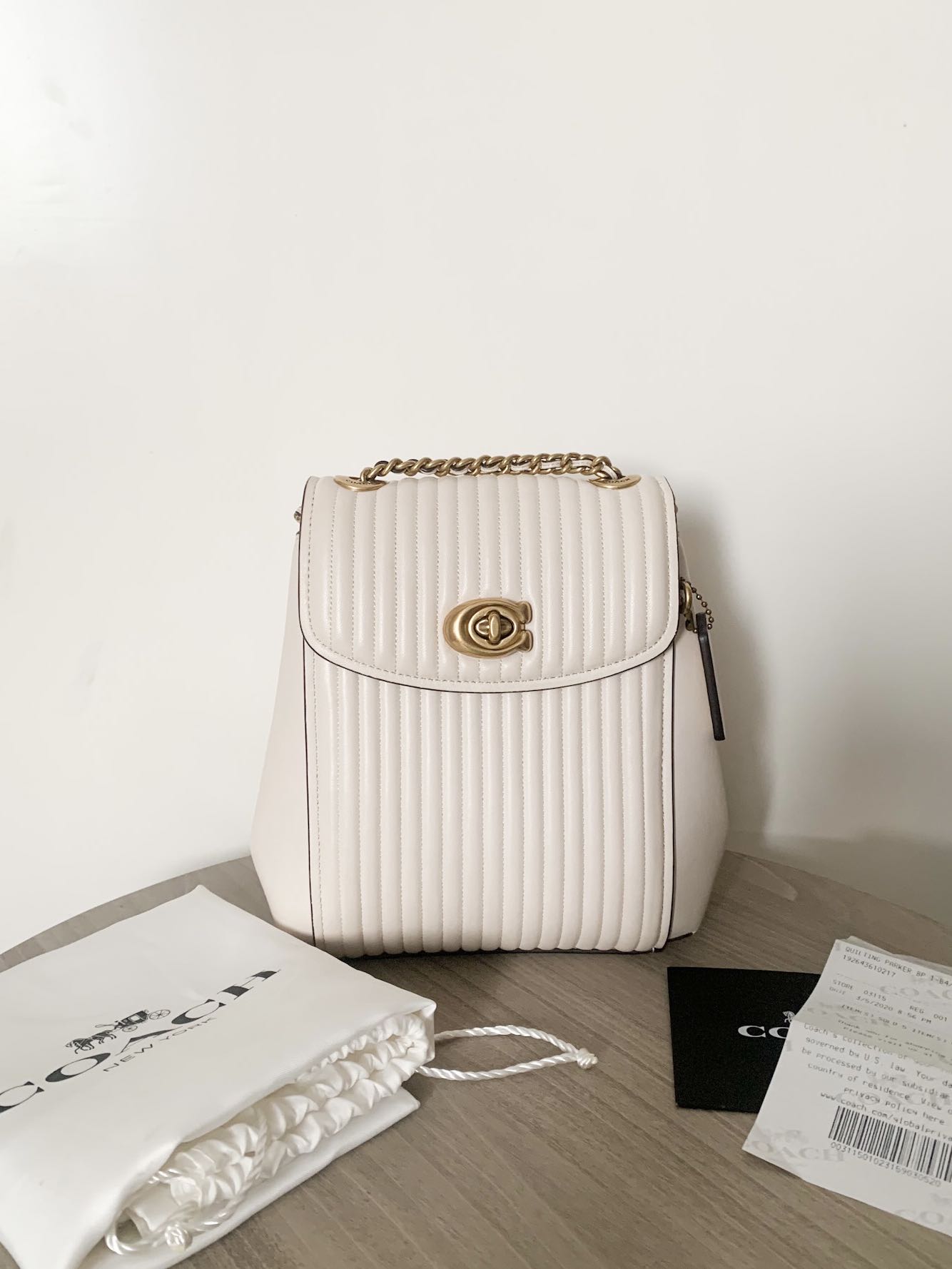 Coach parker best sale backpack quilted