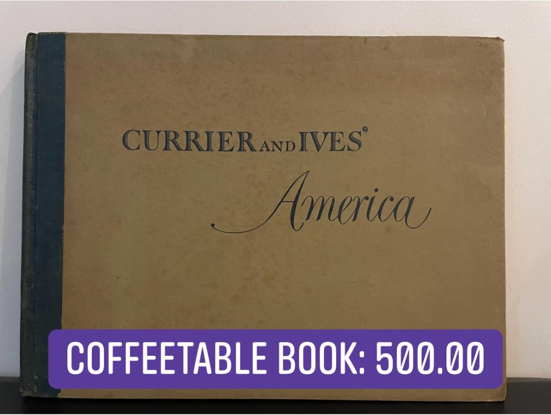 COFFEE TABLE BOOK (oversized) CURRIER and IVES' America, Hobbies