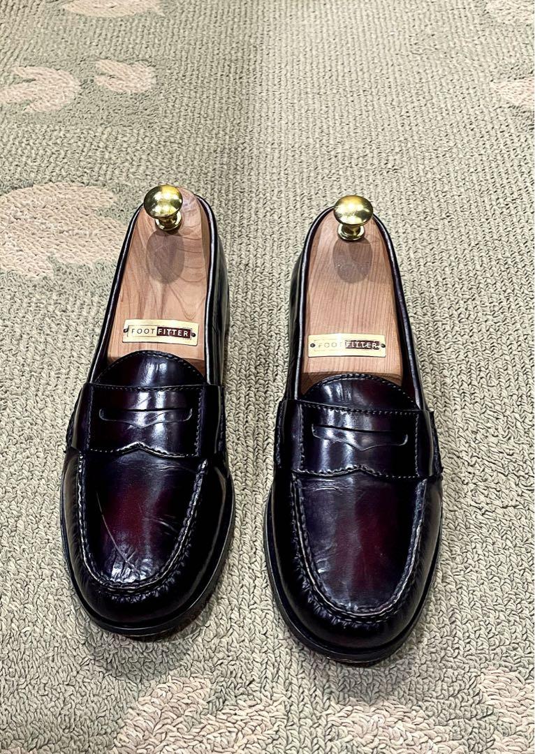 Cole Haan Burgundy Penny Loafers, Men's 