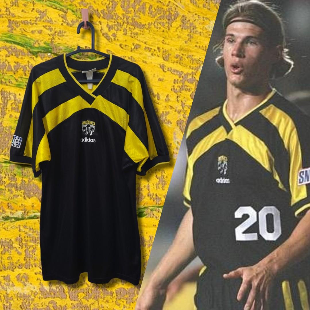 VINTAGE RARE MLS Adidas Columbus Crew Jersey 1997 Third Kit Men's