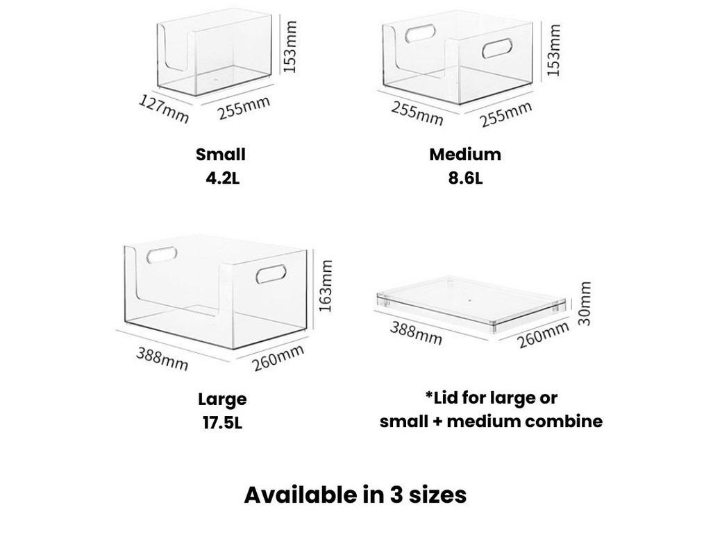 Container Sorting Box with Front Opening Stackable | Storage Organiser ...
