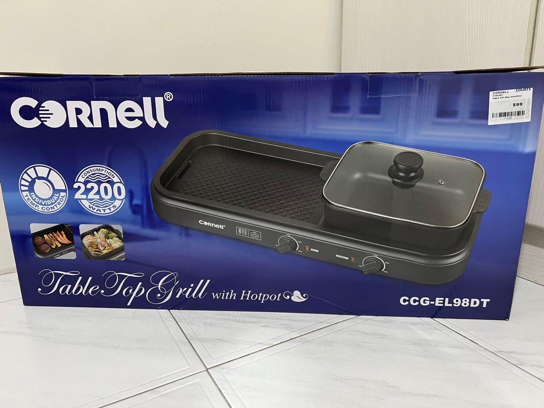 CORNELL CCGEL98DT TABLE TOP GRILL W/HOTPOT, TV & Home Appliances