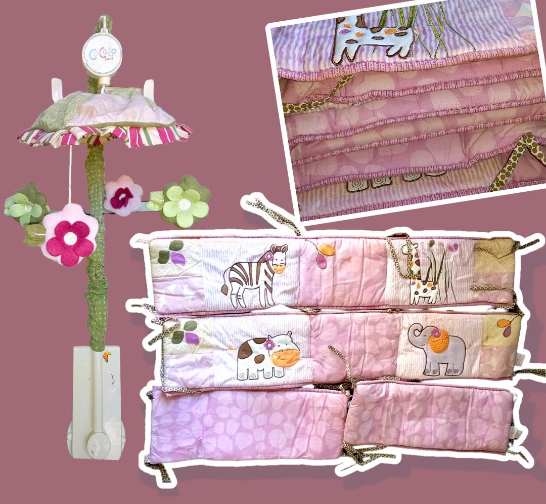 Crib bumper and mobile crib, Babies & Kids, Baby Nursery & Kids