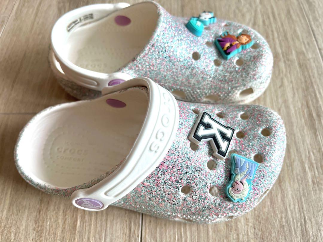 Girls white crocs size 3 hotsell