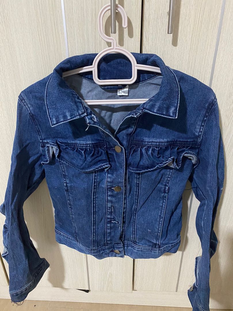 cropped denim jacket women