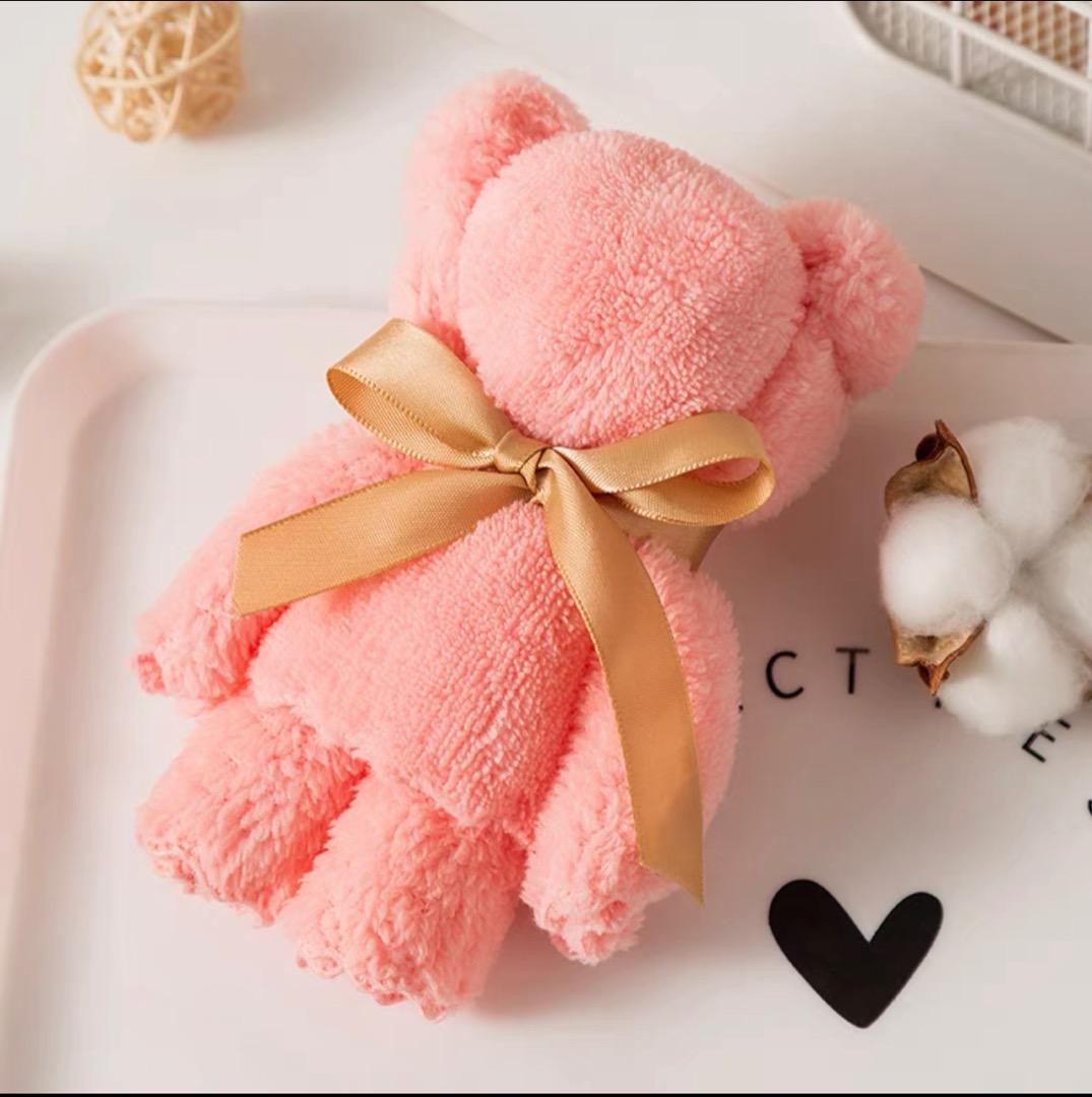 Cute Small Towel Bear with Plastic bag #38 Women's day #Children's  day#Teachers day #Wedding #Doorgift #
