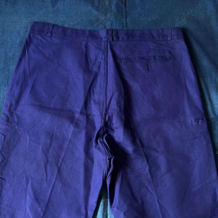 “Dead stock！50s 60s Adolphe Lafont cotton pants made in French 法國製藍染工作褲