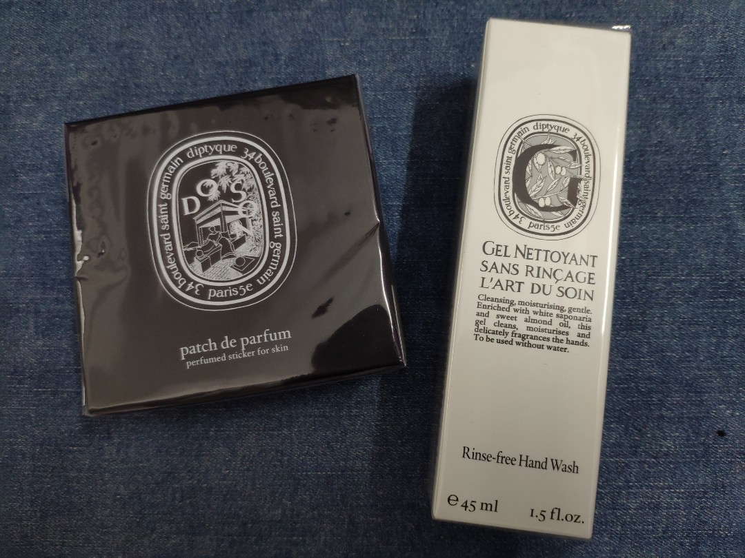 Diptyque rinsefree hand wash & perfumed sticker, 美容＆化妝品, 指甲美容＆其他