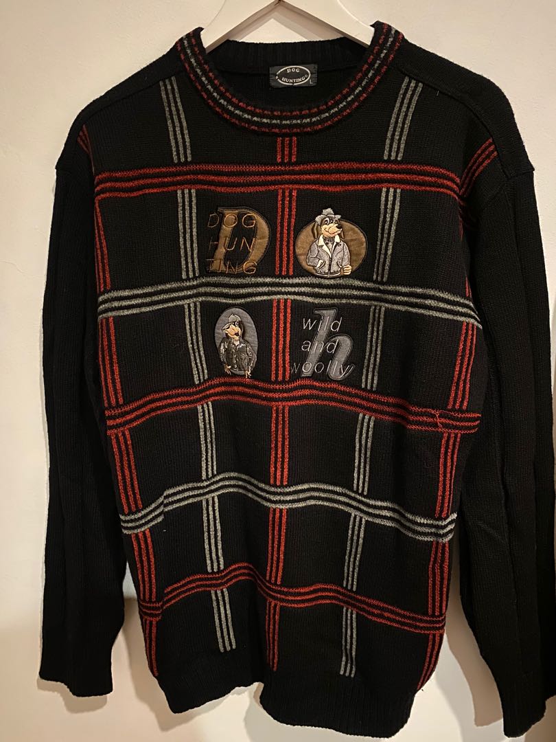 Dog hunting sweater, Fesyen Wanita 