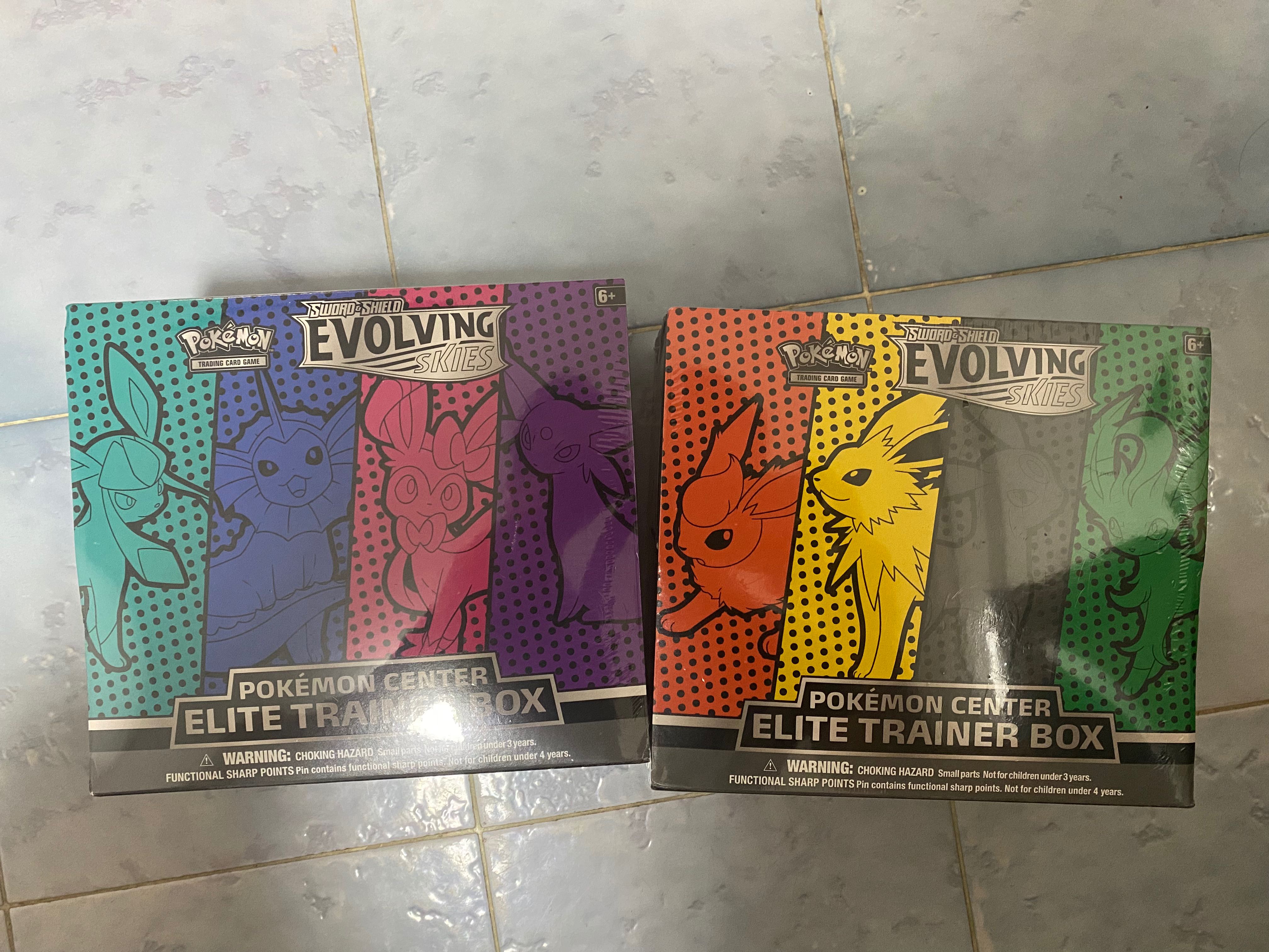 Rare, Last 2 Sets) US PC Exclusive Evolving Skies Elite Trainer Box -  Pokemon TCG, Hobbies & Toys, Toys & Games on Carousell