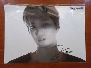 EXO SuperM Signed Poster Kai (RARE)