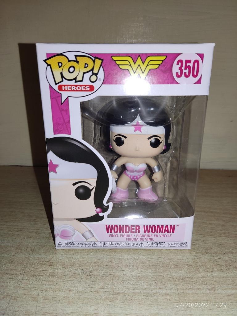 Funko Pop DC Wonder Woman Breast Cancer BCRF 350 in Hand for sale online 