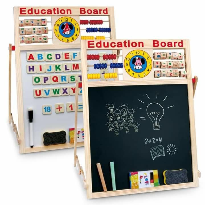 Giant double.sided educational board back.to back (Category: Stationery & School Supplies) located in Manila. Submitted by minidivisoria (Listing ID 1174529379, Image 3). Description: ￼ Giant Double Sided Educational Board back to back white board and black board with whiteboard marker eraser and chalk with magnetic alphabet Big size: 63cmX46cm p500 Small size:43x32cm 450.