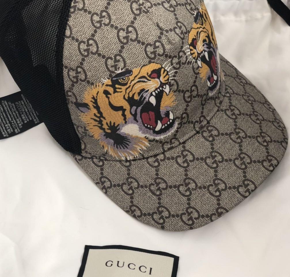 Gucci tiger print cap online