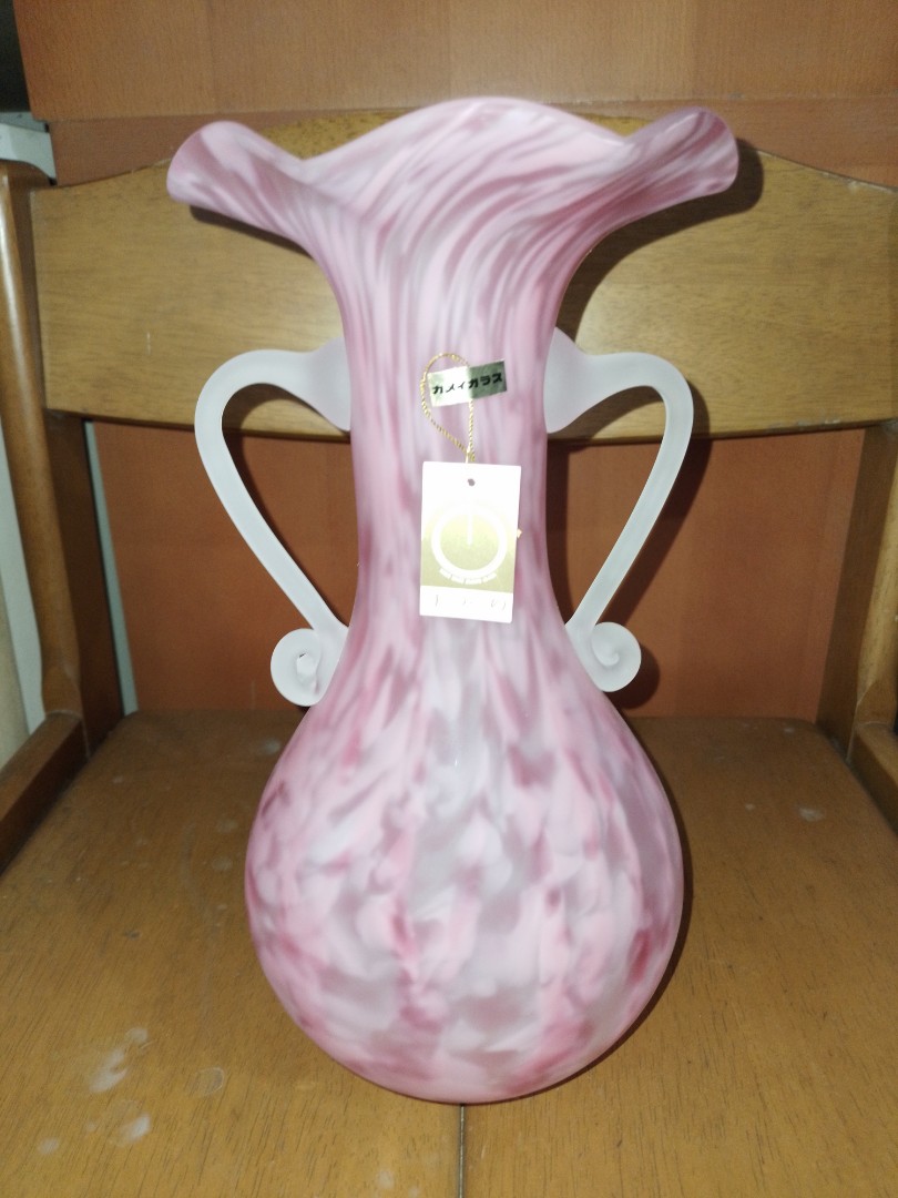 Kamei Handmade Blown Glass Vase Japan, Furniture & Home Living, Home Decor, Vases & Decorative