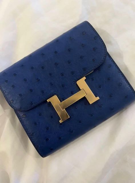 🔥BNIB HERMESS CONSTANCE 24 BLUE IRIS OSTRICH, Luxury, Bags & Wallets on  Carousell