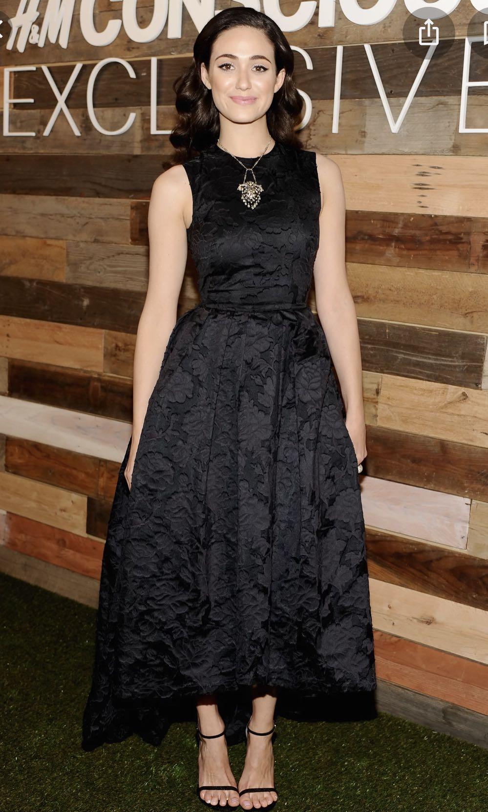 H&M Ever Conscious collection Black Jacquard Gown, Women's Fashion, Dresses  & Sets, Evening dresses & gowns on Carousell