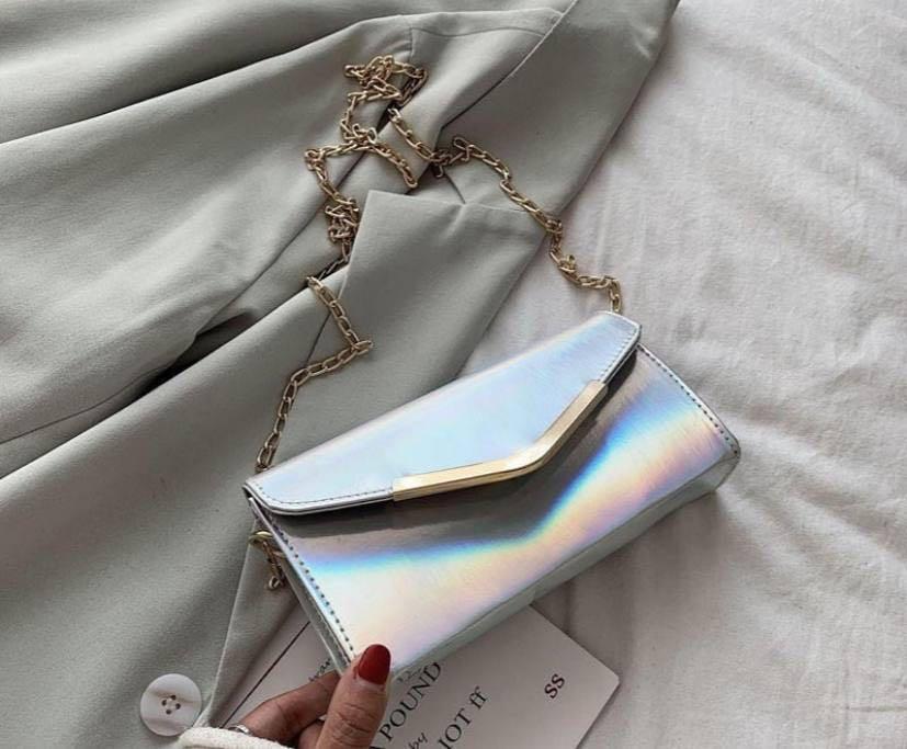Little Beauty Holographic Wide Strap Sling Bag | Shopee Philippines
