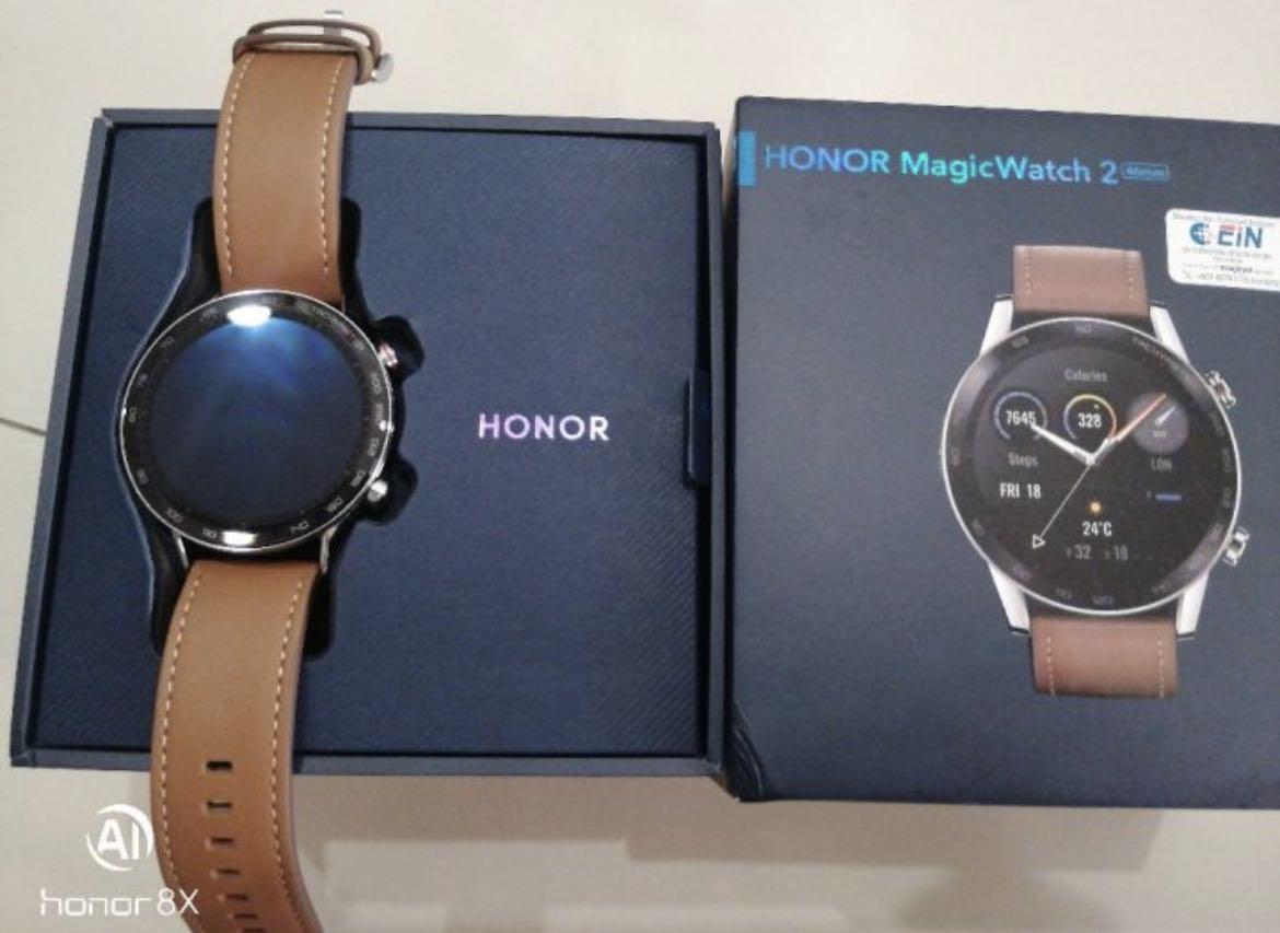 Honor magic watch hotsell 2 leather strap
