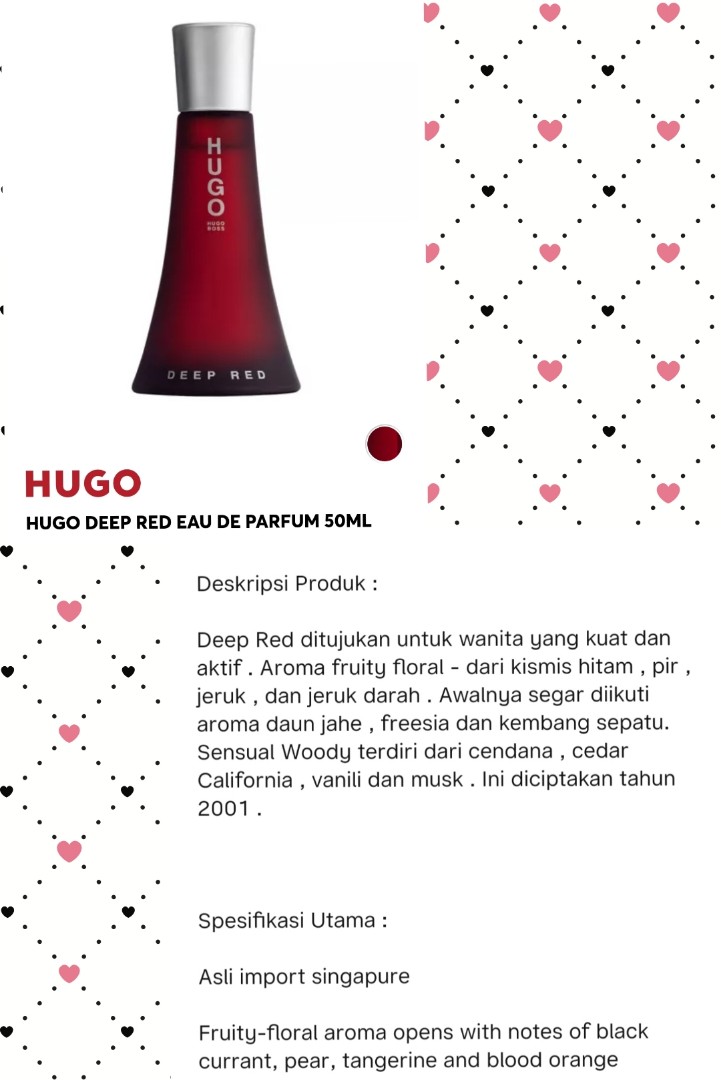 Hugo shop red mujer