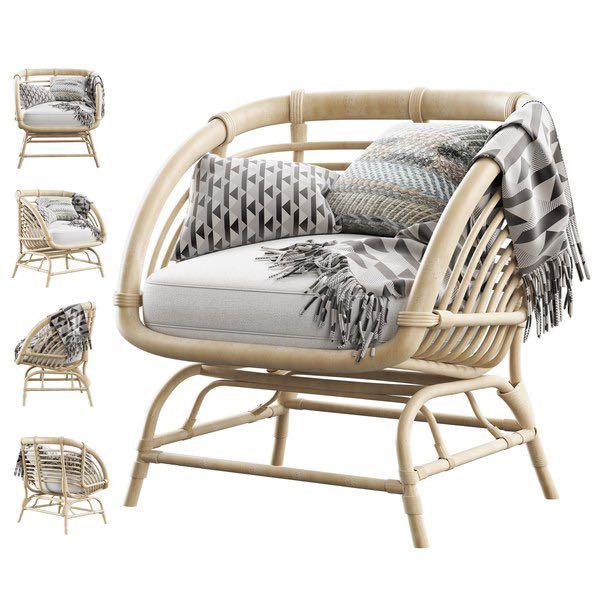 Buskbo shop rattan armchair
