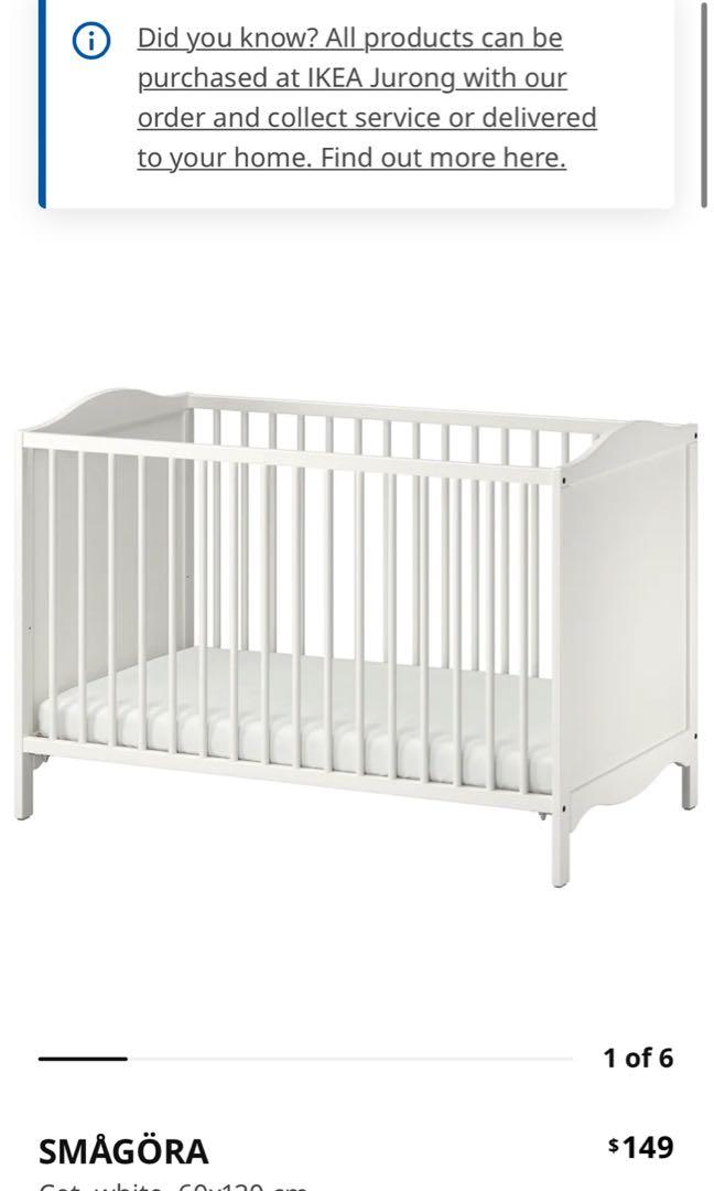 Ikea cot & mattress, Babies & Kids, Baby Nursery & Kids Furniture, Cots