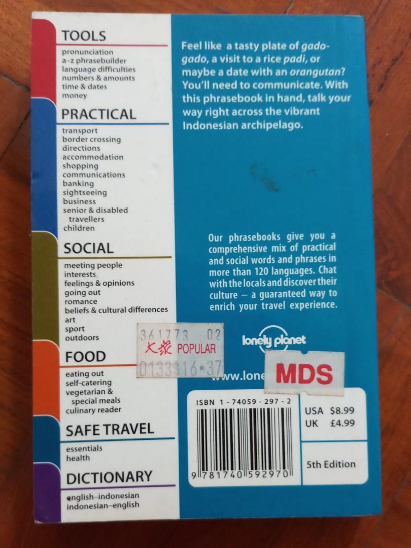 Lonely Planet Indonesian Phrasebook & Dictionary 7 (Paperback)