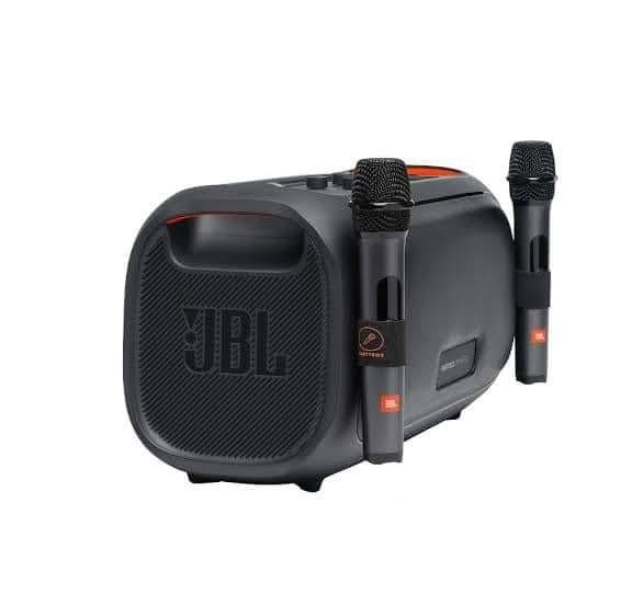 JBL PARTY BOX ON THE GO (Category: Soundbars, Speakers & Amplifiers) located in Manila. Submitted by chuck_claros (Listing ID 1174572778, Image 2). Description: JBL Partybox on the Go SRP 20999 Price 18490 Quick Specs Transducer 5.25 in (133mm) woofers + 2x 1.75 in (44 mm) tweeters Output power 100W RMS Frequency response 50 Hz - 20 KHz (-6 dB) Signal-to-noise ratio ＞80dBA Audio Specifications wireless microphone spec Yes Frequency response: 65Hz