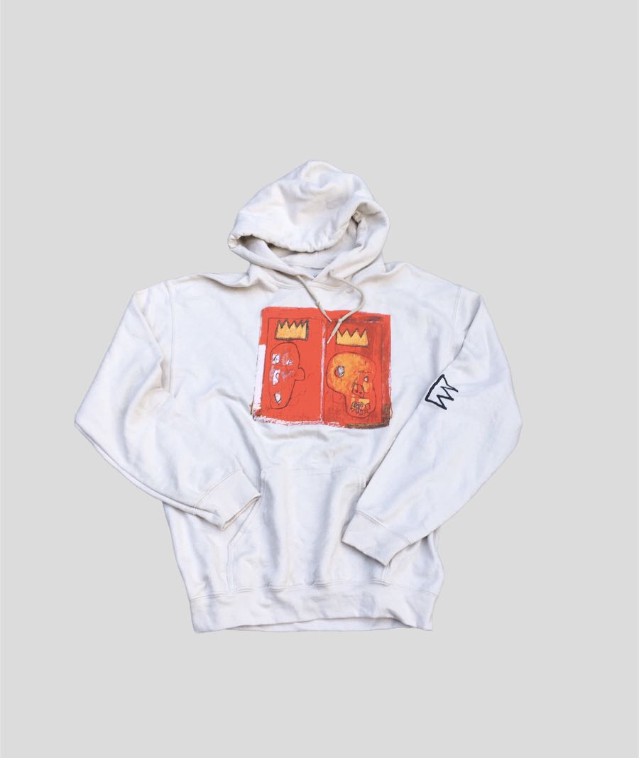 Basquiat pigment store dyed hoodie sweatshirt