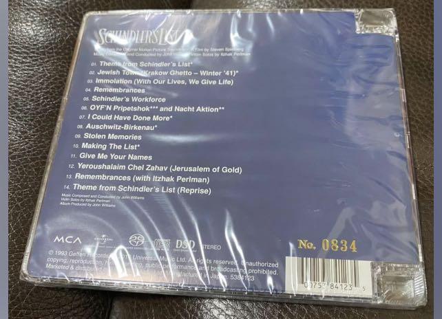 John Williams - Schindler's List SACD Original Soundtrack 舒特拉的