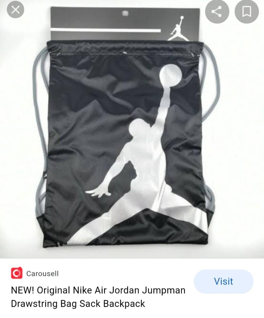 Air jordan drawstring bag hotsell