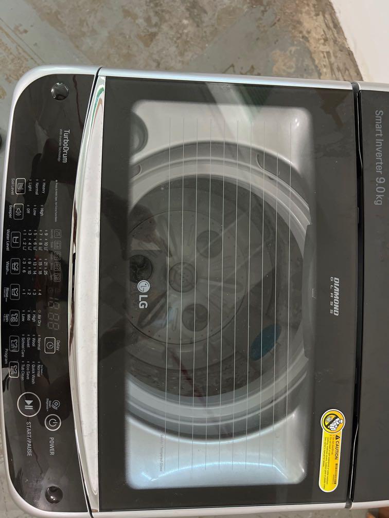 LG 9kg top load washing machine, TV & Home Appliances, Washing Machines