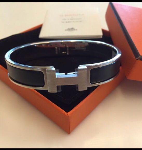 Like new Hermes Mens HH Clic Clac bracelet Luxury Accessories on