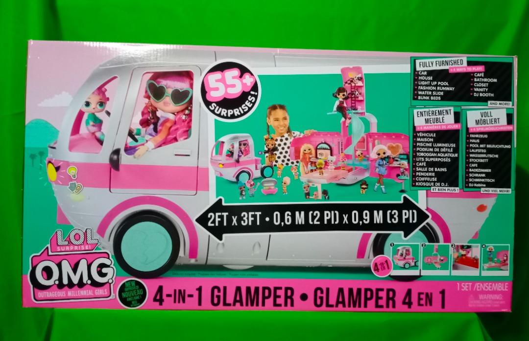 Surprise L.O.L OMG Glamper Fashion Camper with 55 Surprises Fully-Furnished w 