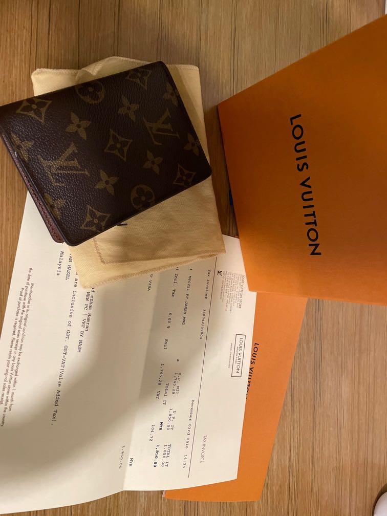 Louis Vuitton Monogram James wallet, Luxury, Accessories on Carousell