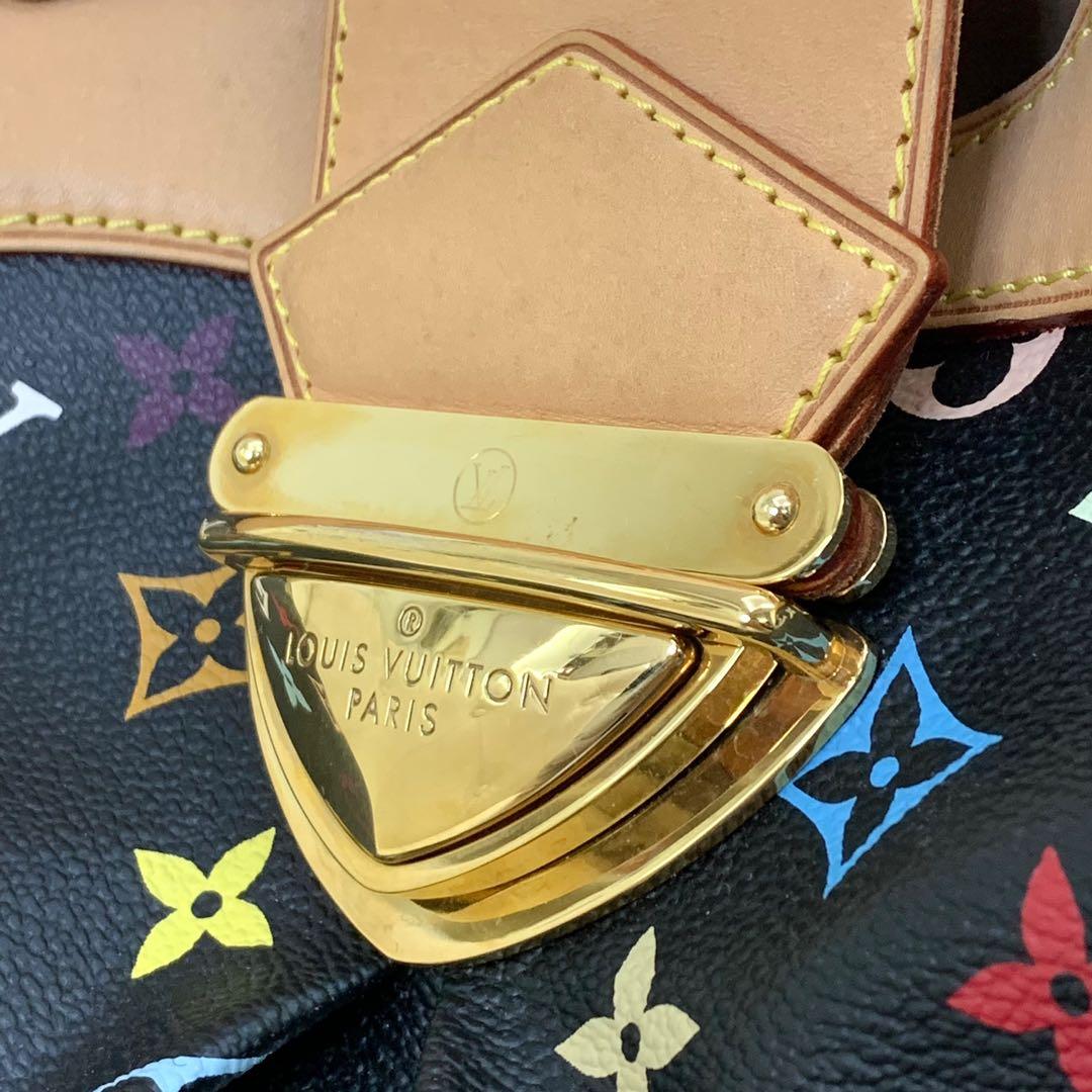 Takashi Murakami x Louis Vuitton Black Monogram Multicolore Beverly mm