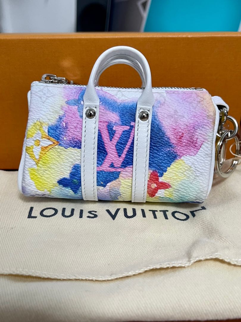 LOUIS VUITTON MP2975 Watercolor Monogram Mini Keepall Bag Charm