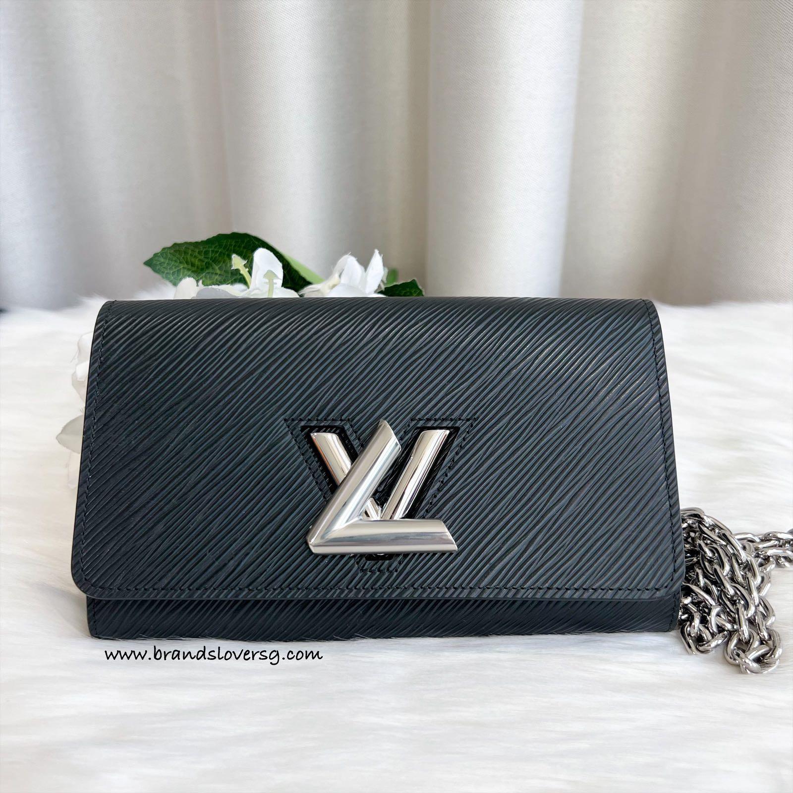 ✖️SOLD✖️ LV Twist Pochette / Wallet on Chain (WOC) in Black Epi Leather and  SHW