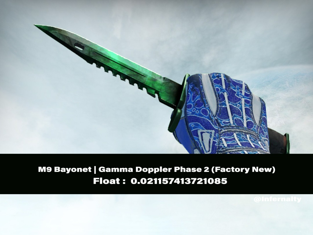 M9 Gamma Doppler Phase 2 FN CSGO SKINS KNIVES, Video Gaming, Gaming Accessories, InGame