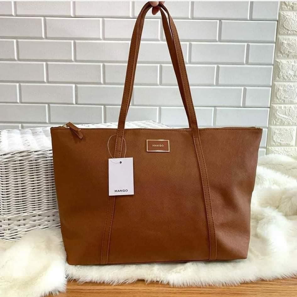 Mango zip tote bag top