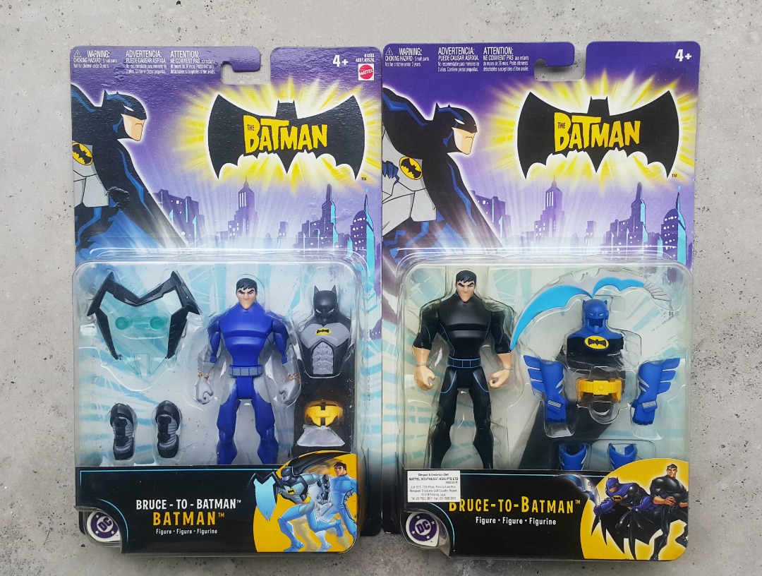 MATTEL THE BATMAN BRUCE TOBATMAN SET of 2, Mint on card ! ( AC