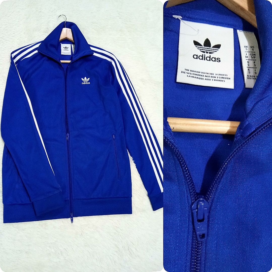 Men's Adidas Firebird track jacket royal blue, Men's Fashion, Coats