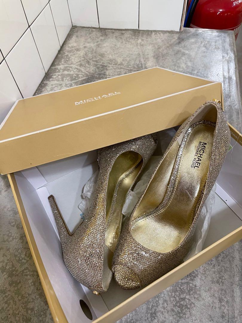 Michael Kors Glitter High Heels Men s Fashion Footwear Dress